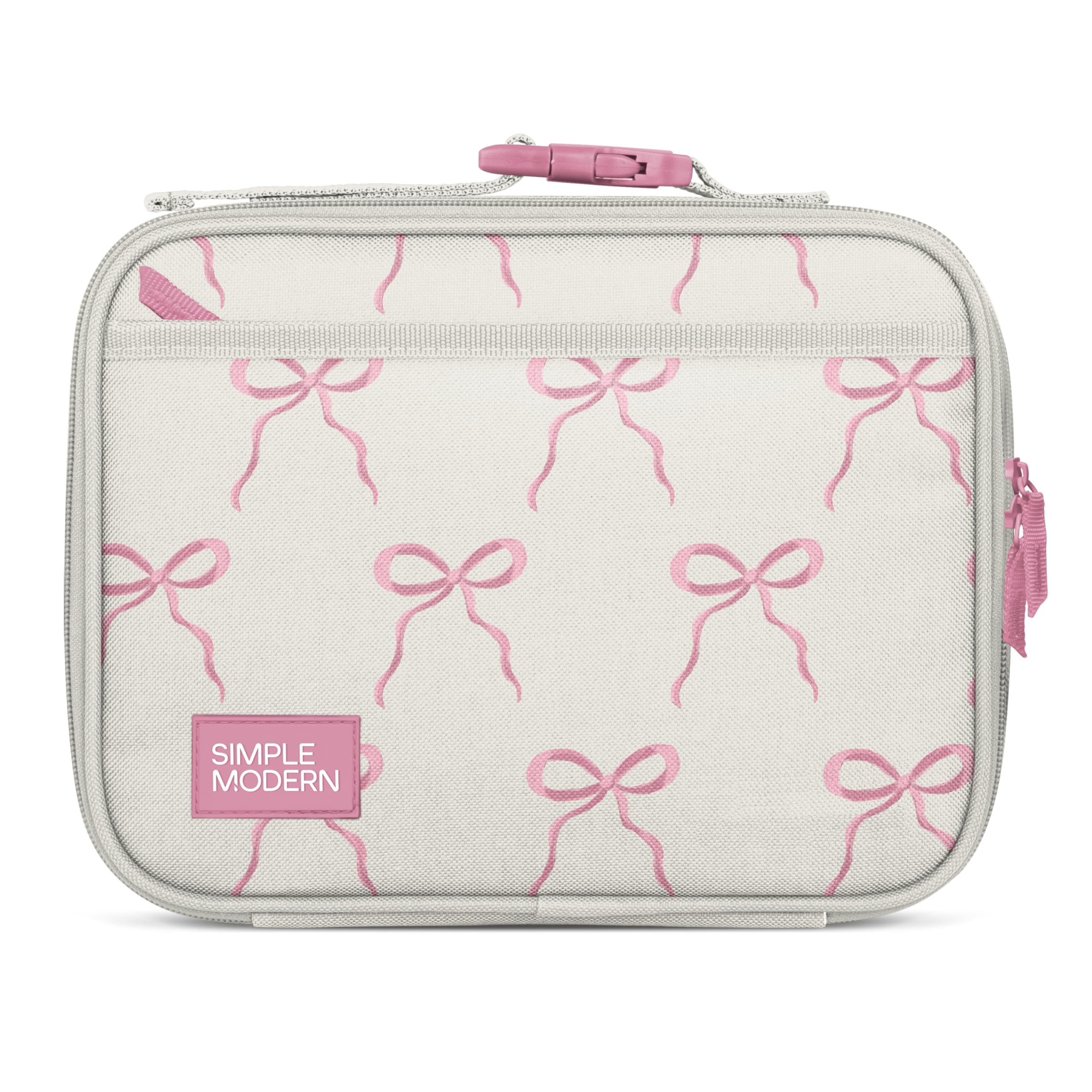Simple Modern Hadley front view showing cute bows pattern and easy carry benefit