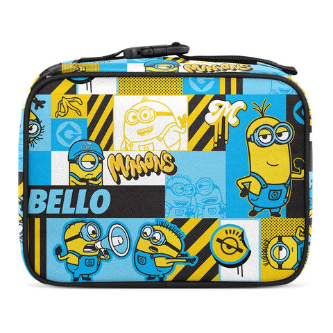 Simple Modern Hadley Minions open interior showing wipeable lining and organized space