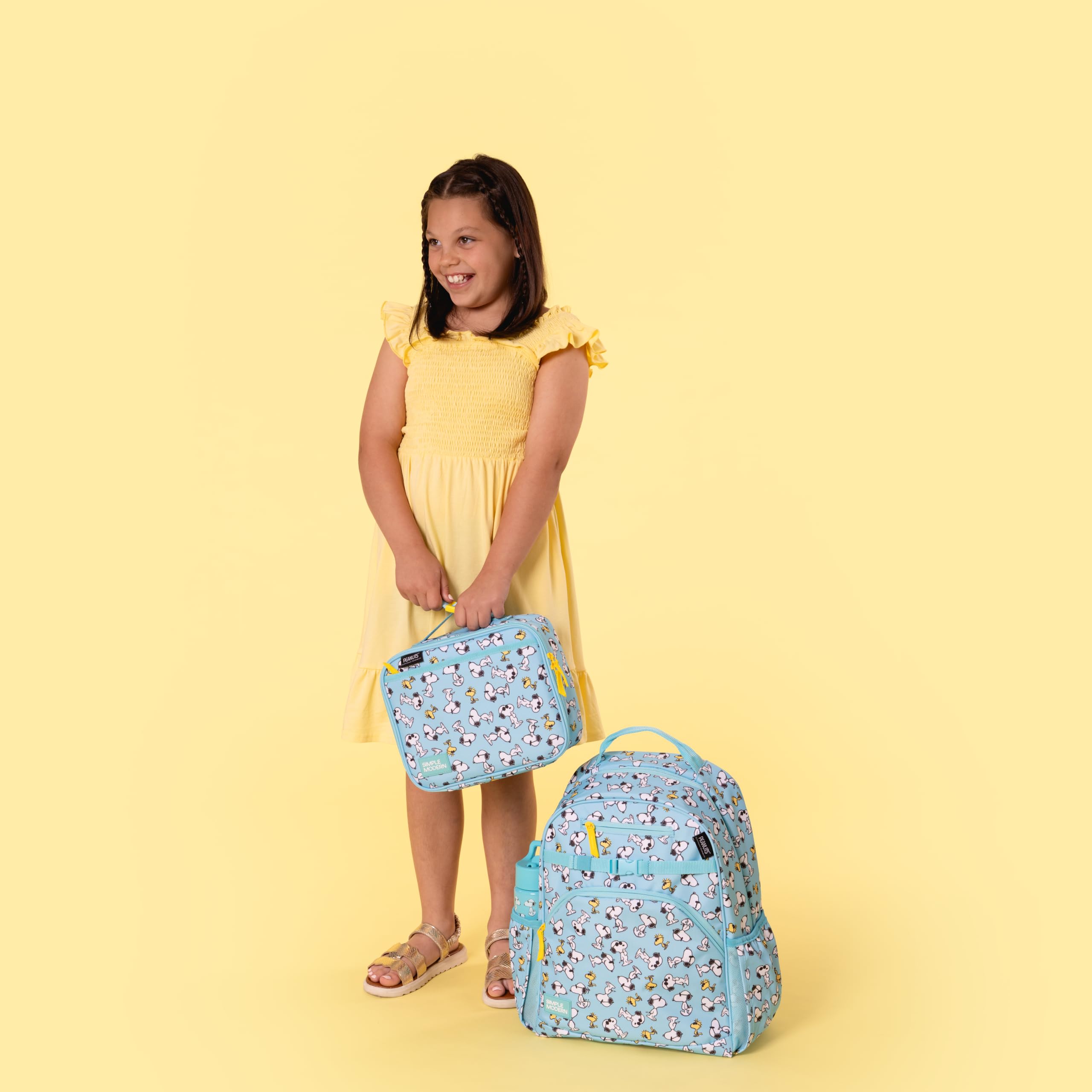 Simple Modern Hadley close up of Peanuts pattern highlighting playful design