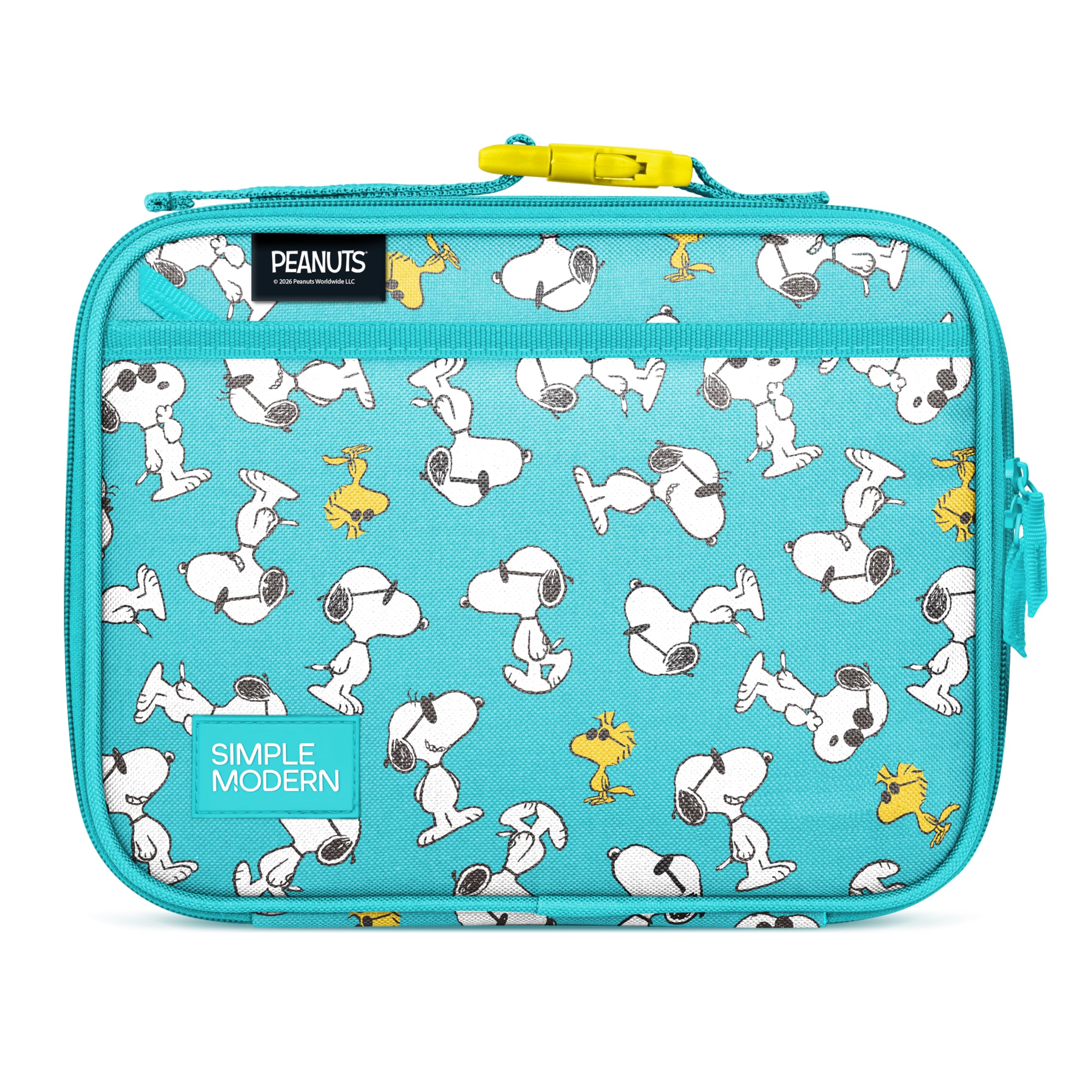 Simple Modern Hadley front view showing Peanuts print and kid appeal