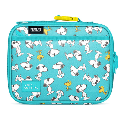 Simple Modern Hadley front view showing Peanuts print and kid appeal