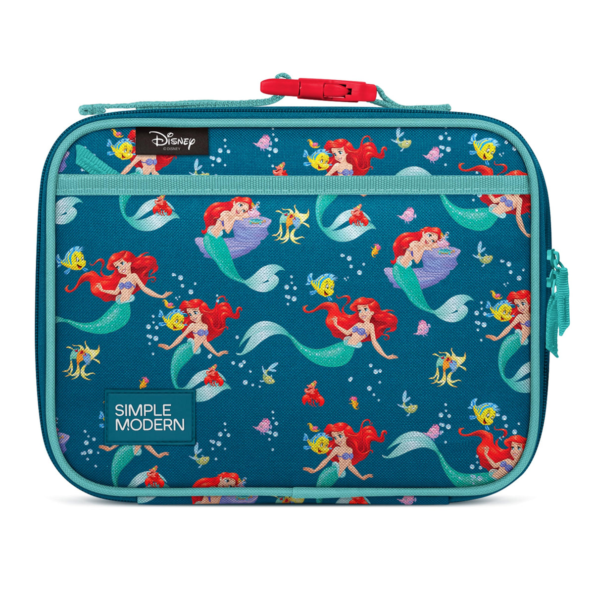 Simple Modern front view showing Little Mermaid print and kid-friendly design benefit