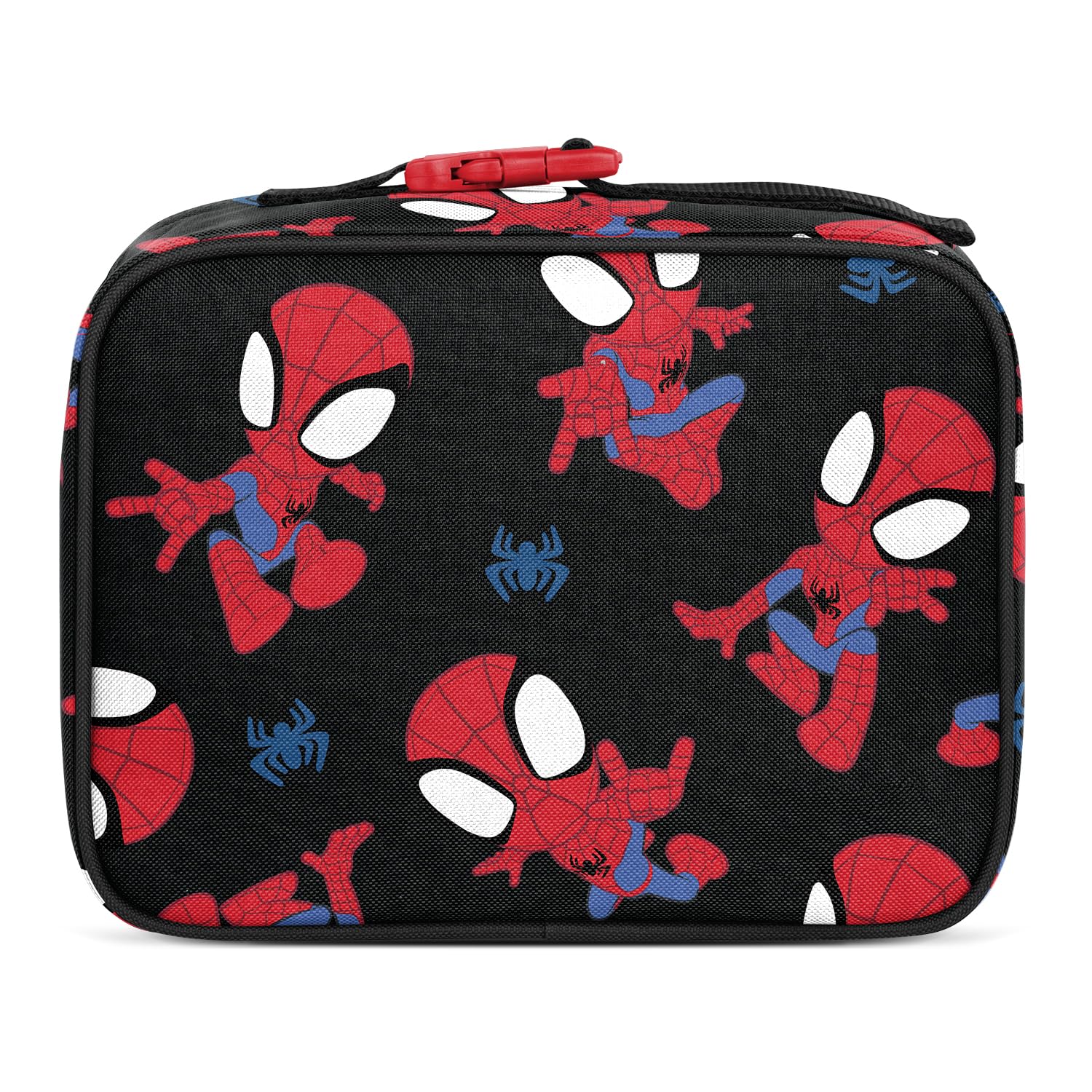 Simple Modern Marvel Spidey open interior showing wipe-clean lining and spill protection