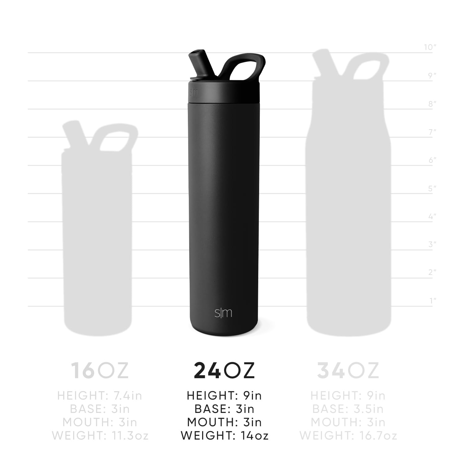 Simple Modern bottle in car cupholder illustrating easy daily carry convenience