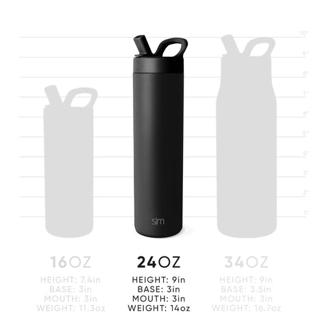 Simple Modern bottle in car cupholder illustrating easy daily carry convenience