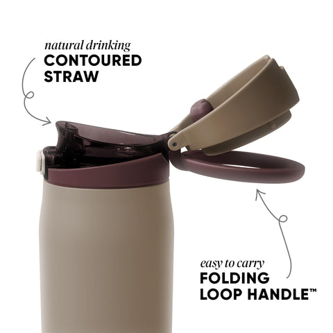 Simple Modern covered straw lid closed protecting the mouthpiece for cleaner sips