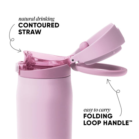 Simple Modern Mesa Loop closed lid detail highlighting lock for leak prevention