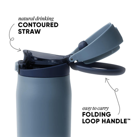 Simple Modern Mesa Loop covered straw close-up keeping mouthpiece clean and protected