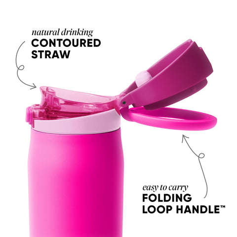 Simple Modern covered straw close-up protecting the mouthpiece for hygienic sips
