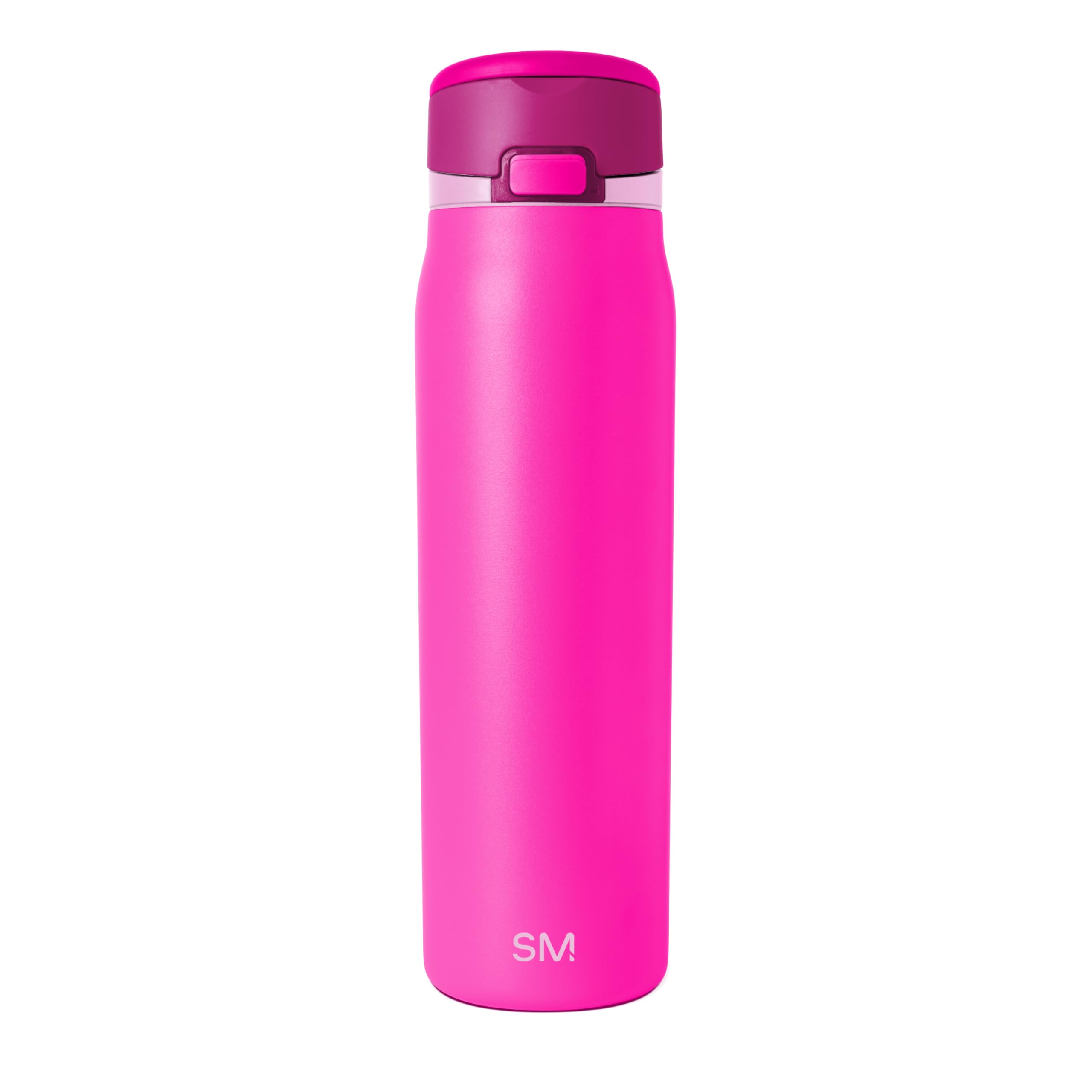 Simple Modern Mesa Loop front view showing pink finish and capacity benefit