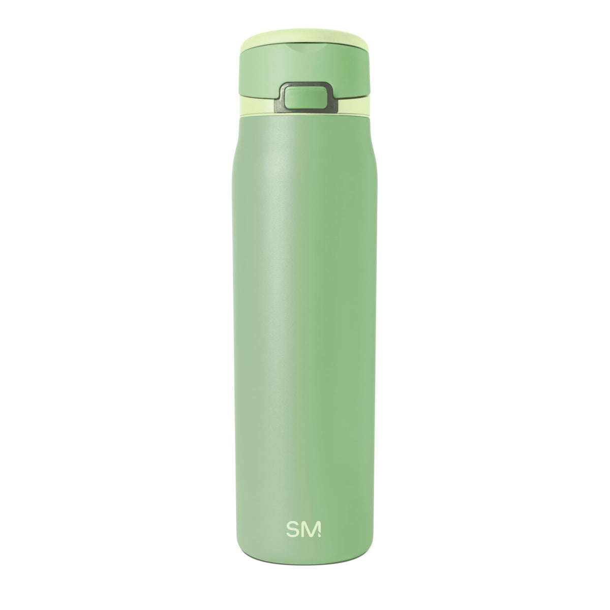 Simple Modern Mesa Loop front view showing green finish and straw lid benefit