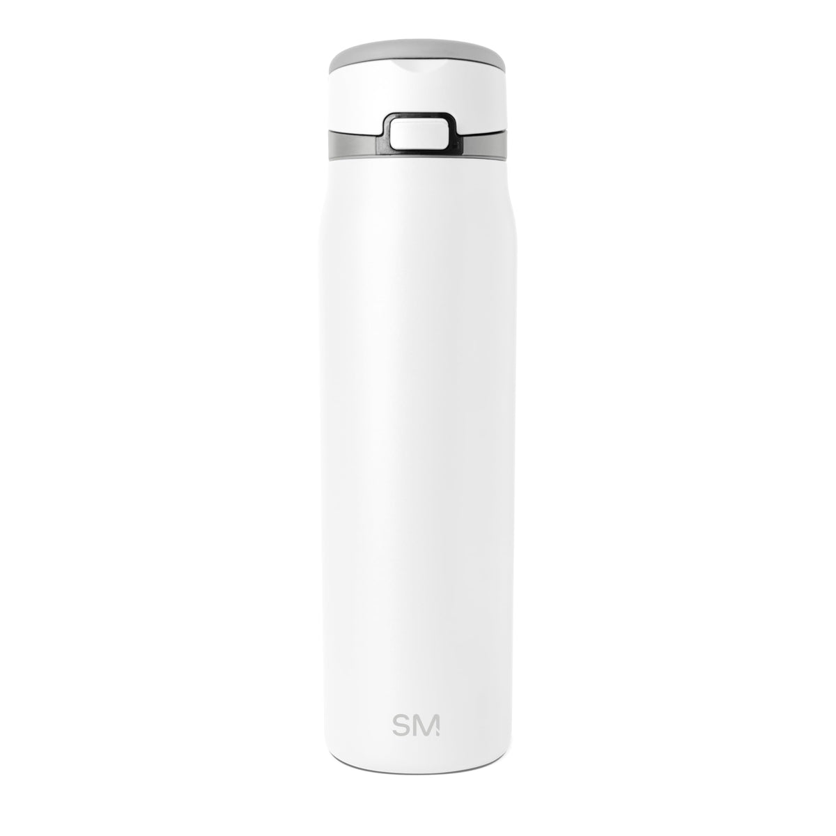 Simple Modern Mesa Loop front view showing sleek white finish and straw lid - convenient hydration