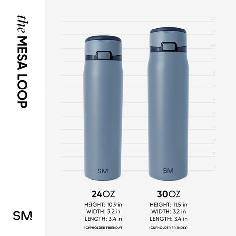Simple Modern bottle tucked inside gym bag showing easy packing and spill protection