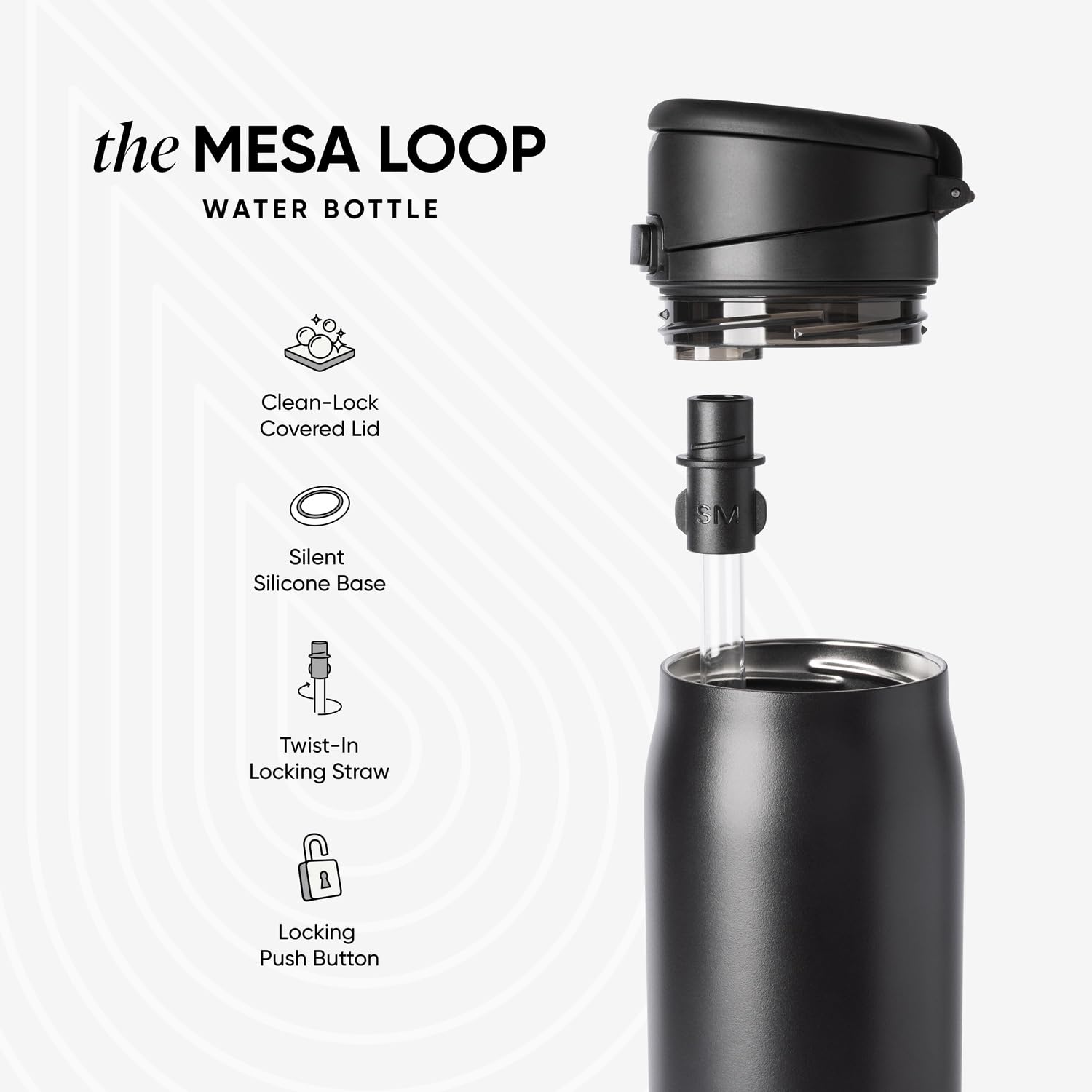 Simple Modern loop handle image showing easy one-handed carry and bag attachment