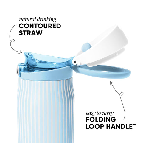 Simple Modern Mesa Loop lid detail with lock for leak protection and hygiene benefits