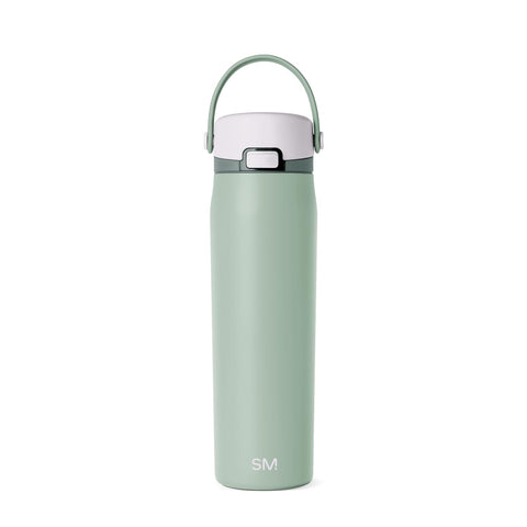 Simple Modern front view of green Mesa Sport bottle showing sleek profile and portability