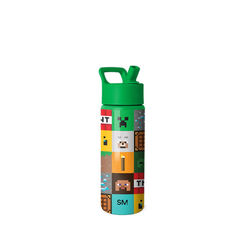 Simple Modern Minecraft front view showing bottle design and kid appeal
