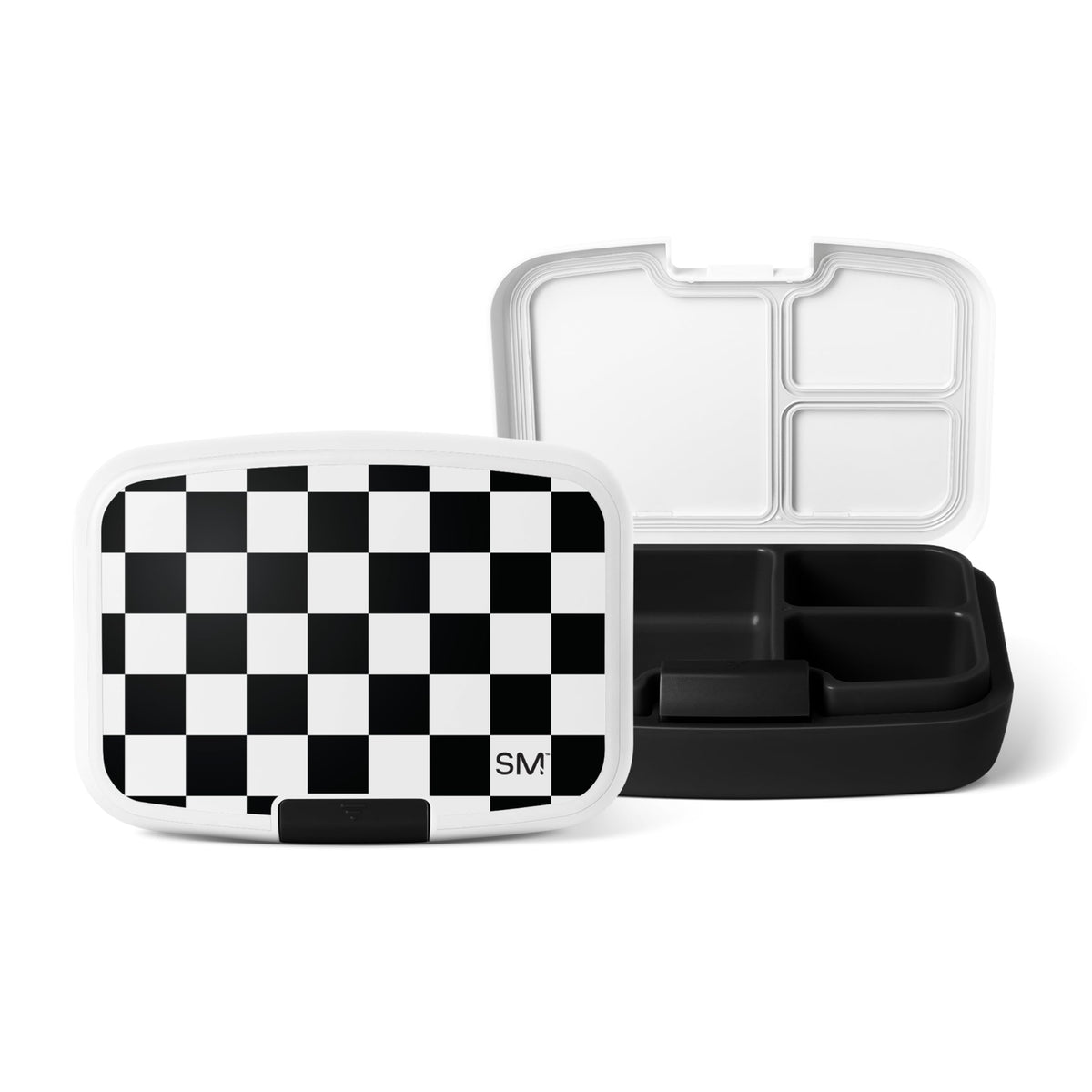 Simple Modern Porter front view showing checkered design and secure latch benefit
