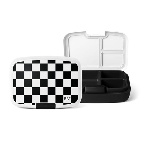 Simple Modern Porter front view showing checkered design and secure latch benefit