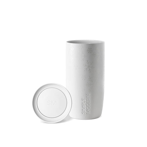 Simple Modern snowflakes front view showing holiday design and durable finish