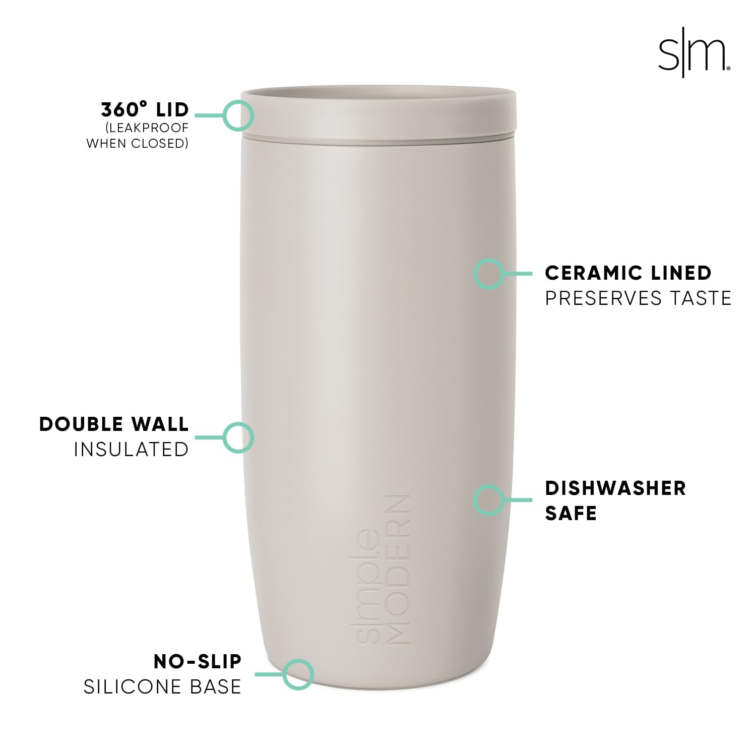 Simple Modern spiderweb snug in car cupholder for commute convenience