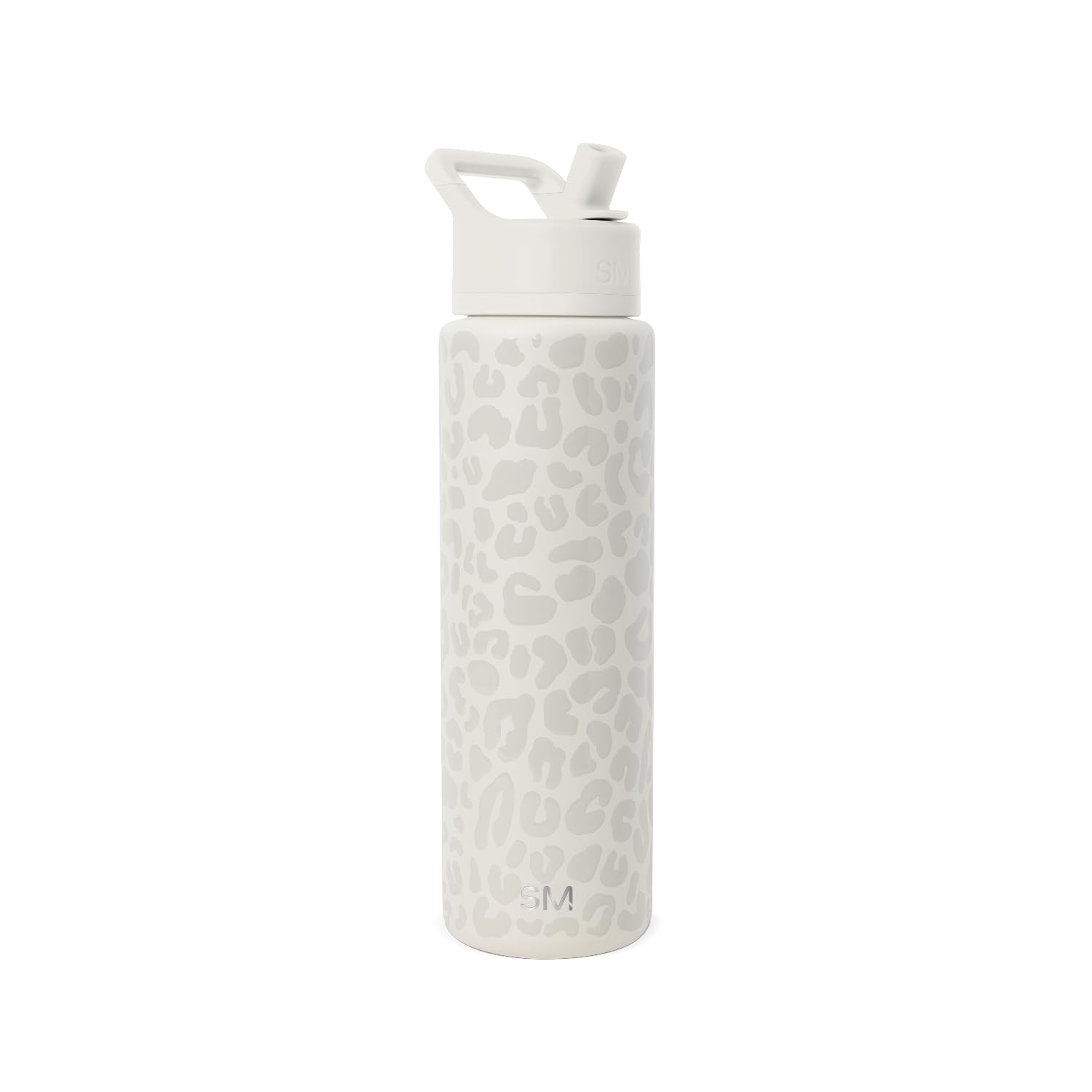 Simple Modern Summit 30oz leopard front view showing full bottle and design benefit