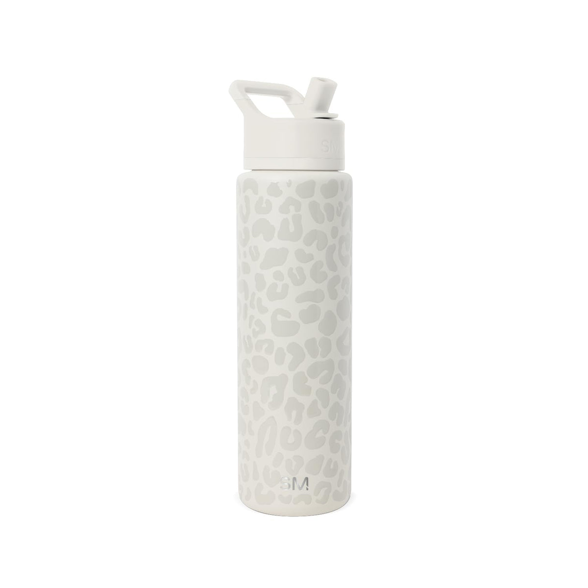 Simple Modern Summit 30oz leopard front view showing full bottle and design benefit
