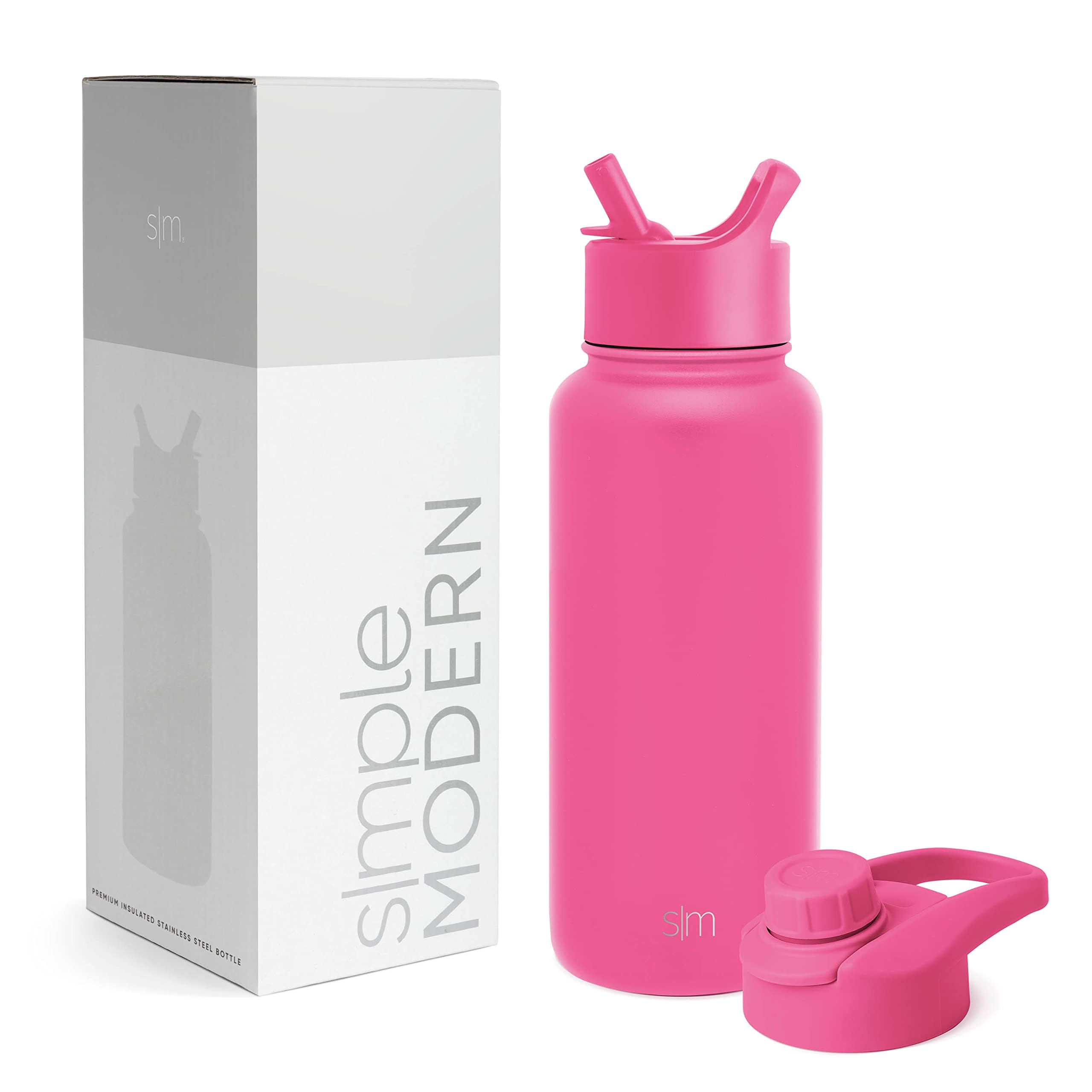 Simple Modern Summit front view showing Raspberry Vibes bottle and durable finish
