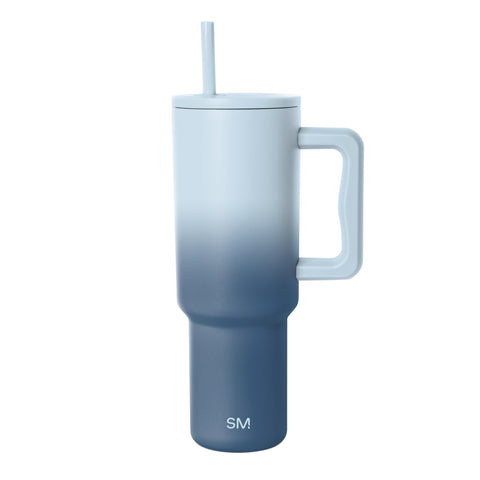 Simple Modern Trek 40oz ombré front view showing sleek insulated design and portability