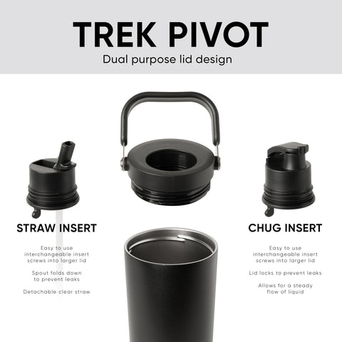 Simple Modern Trek Pivot comfort handle close-up, ergonomic carry benefit