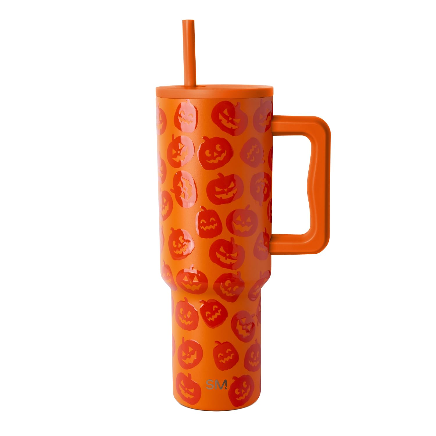 Simple Modern pumpkins front packaging showing tumbler and seasonal design for festive use