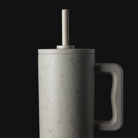 Simple Modern tumbler in use on desk keeping drinks secure and accessible