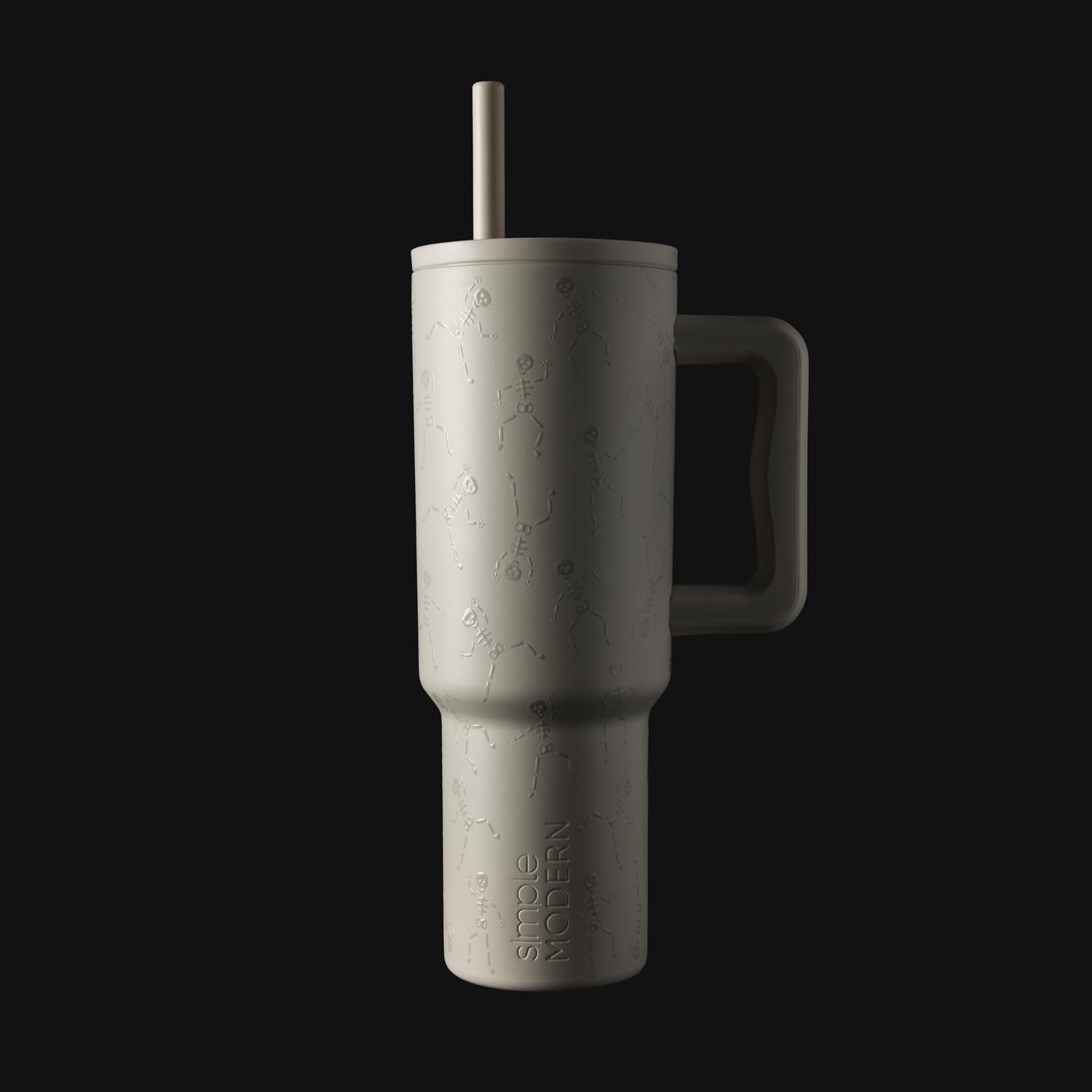 Simple Modern 40oz next to phone to show scale and travel-friendly size