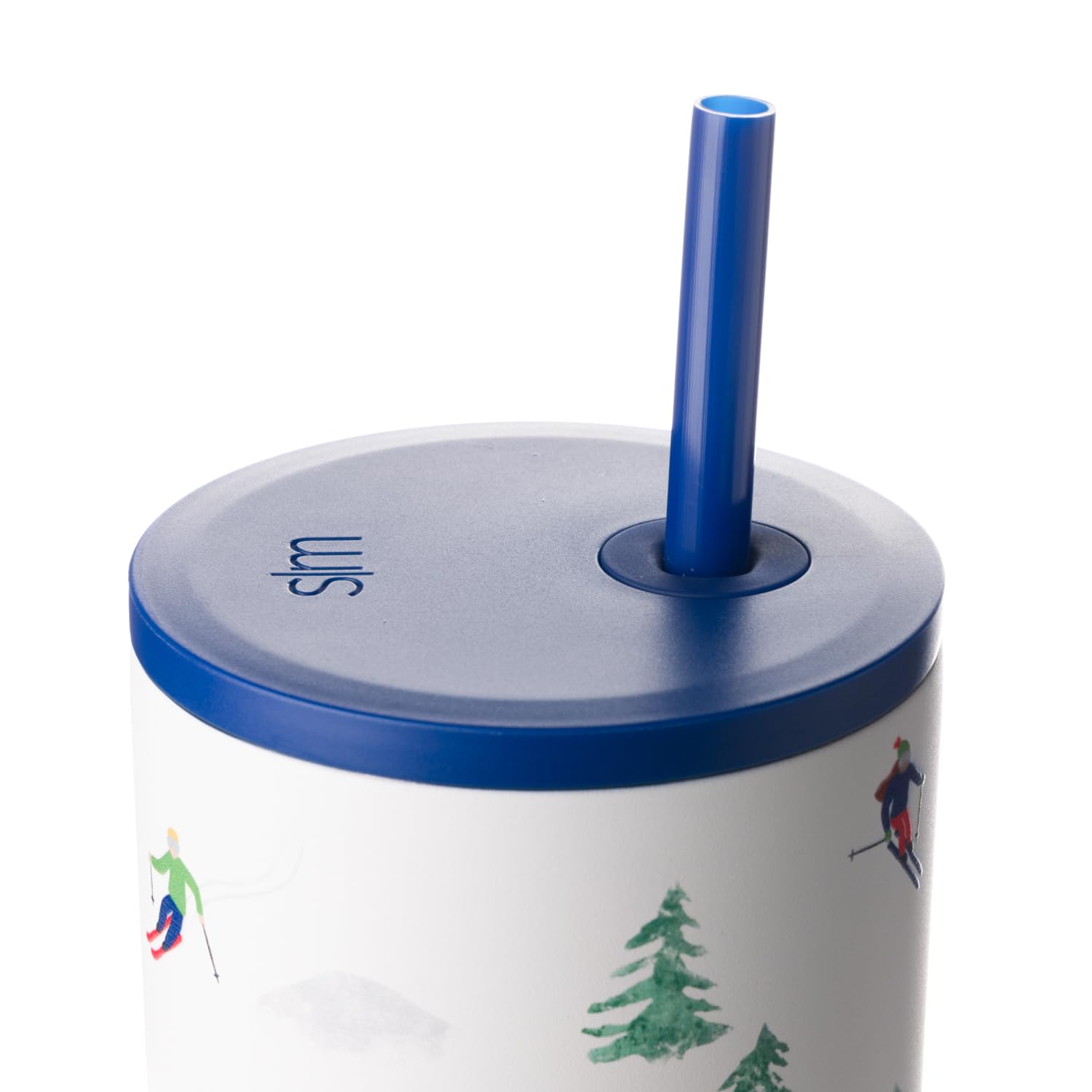 Simple Modern Trek straw lid top view showing spill-reducing sip access