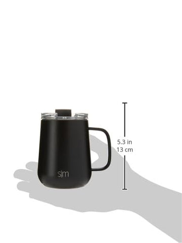 Simple Modern 12oz mug next to a smartphone for size and scale