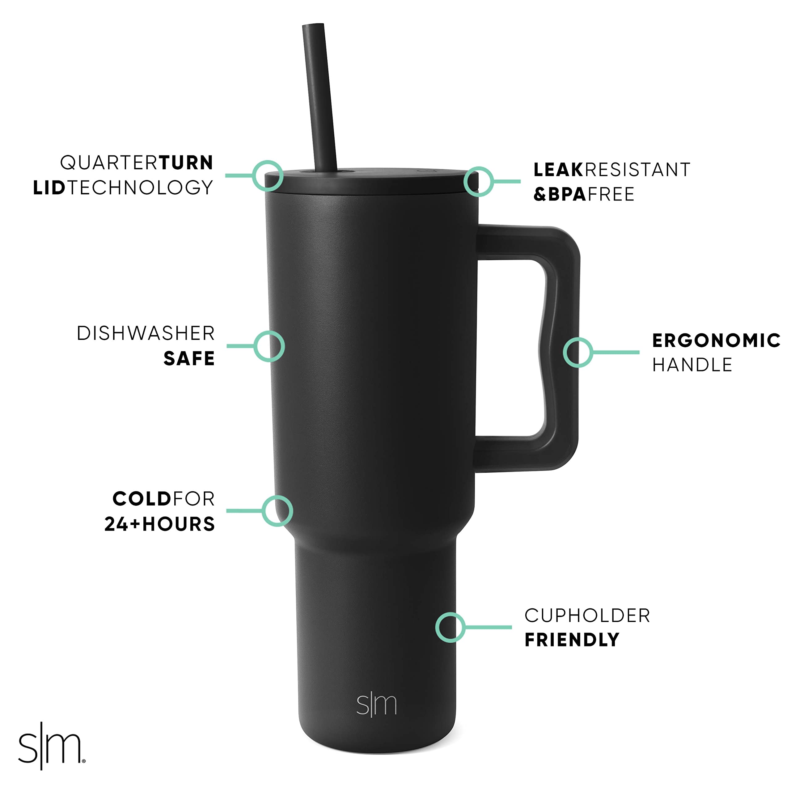 Simple Modern Wicked close-up of ergonomic handle for secure carry