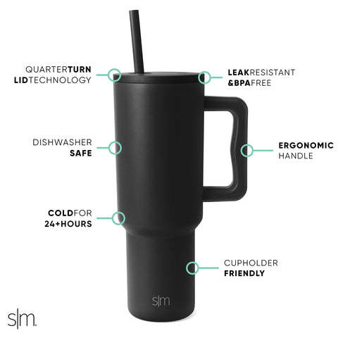 Simple Modern Wicked close-up of ergonomic handle for secure carry
