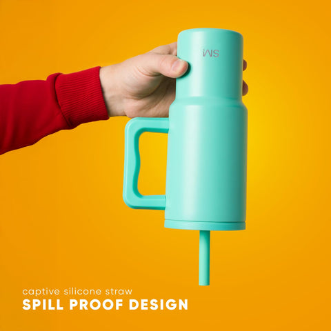 Simple Modern Winnie the Pooh silicone straw lid close-up for spill resistance