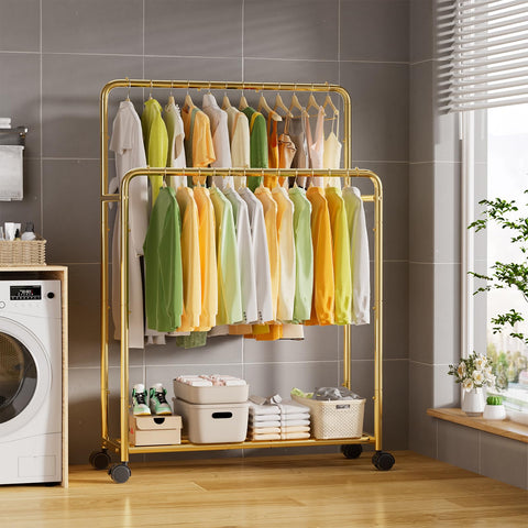 Simple Trending bottom shelf filled with storage boxes showing added organization benefit