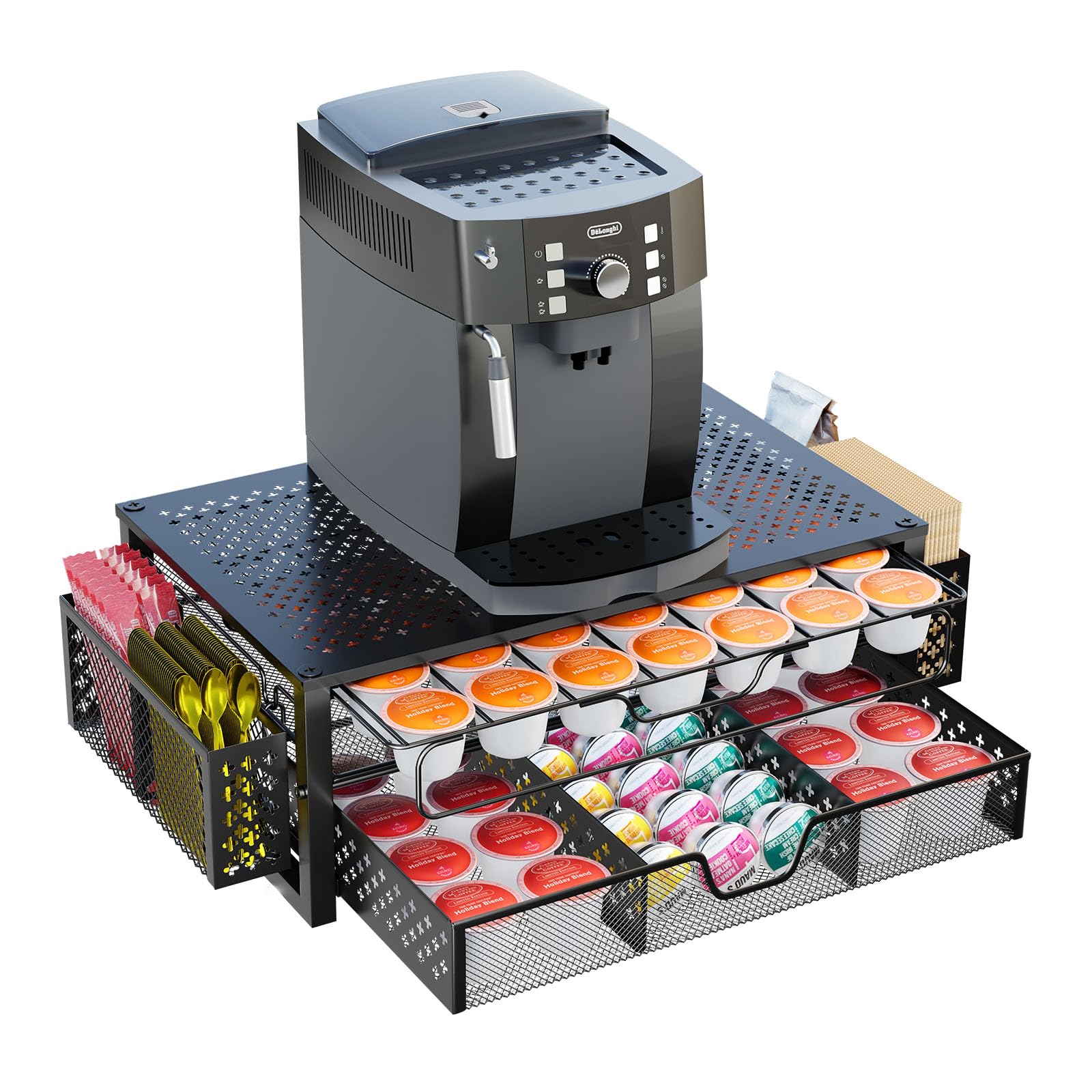 Simple Trending front view of organizer showing neat pod storage and quick access