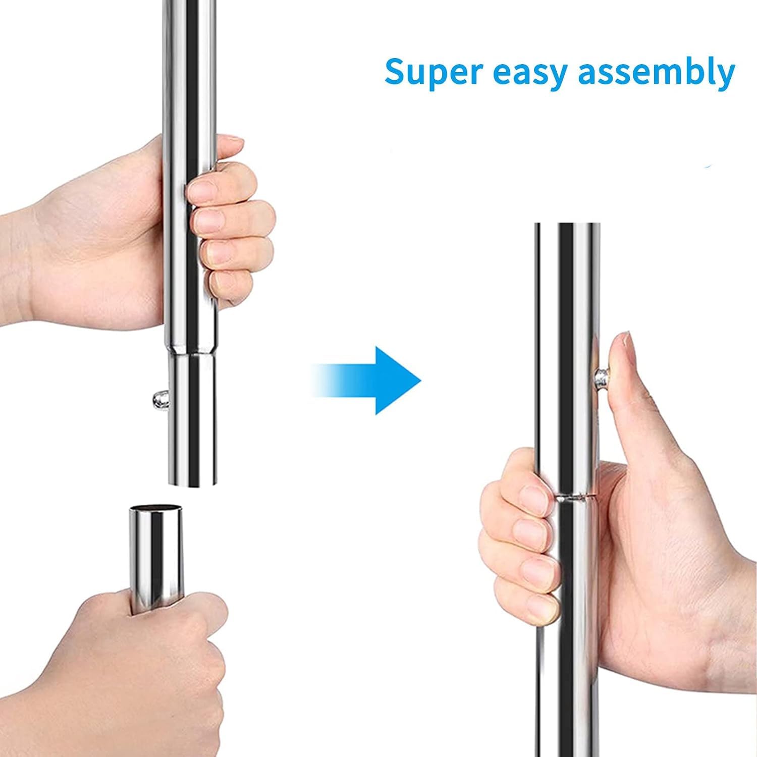 Simple Trending fully extended rack showing increased hanging capacity benefit