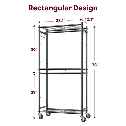 Simple Trending hanging rod detail demonstrating sturdy metal rod for heavy coats
