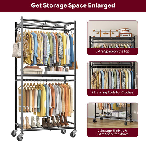 Simple Trending side hooks with accessories showing quick-access organization advantage