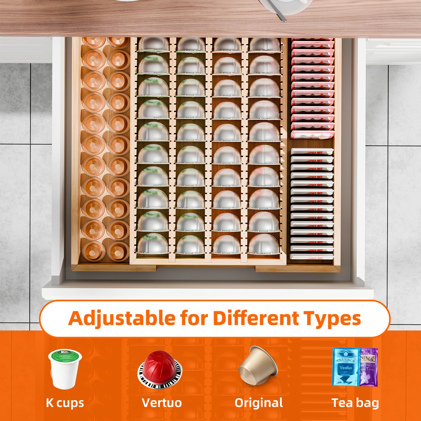 Simple Trending installed in a drawer showing space-saving and easy access benefit