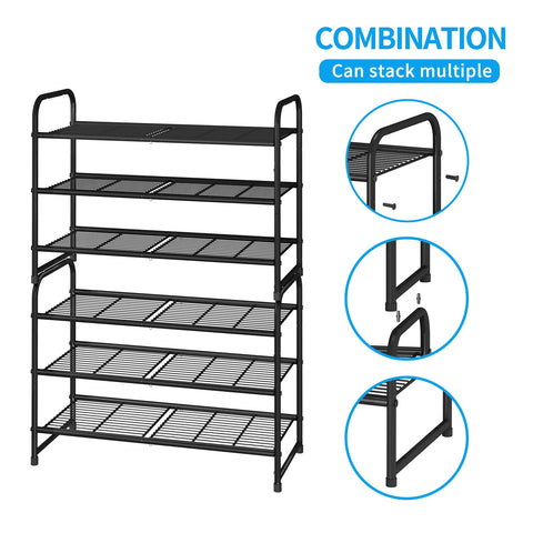Simple Trending shoe rack in an entryway holding shoes for tidy arrival benefit