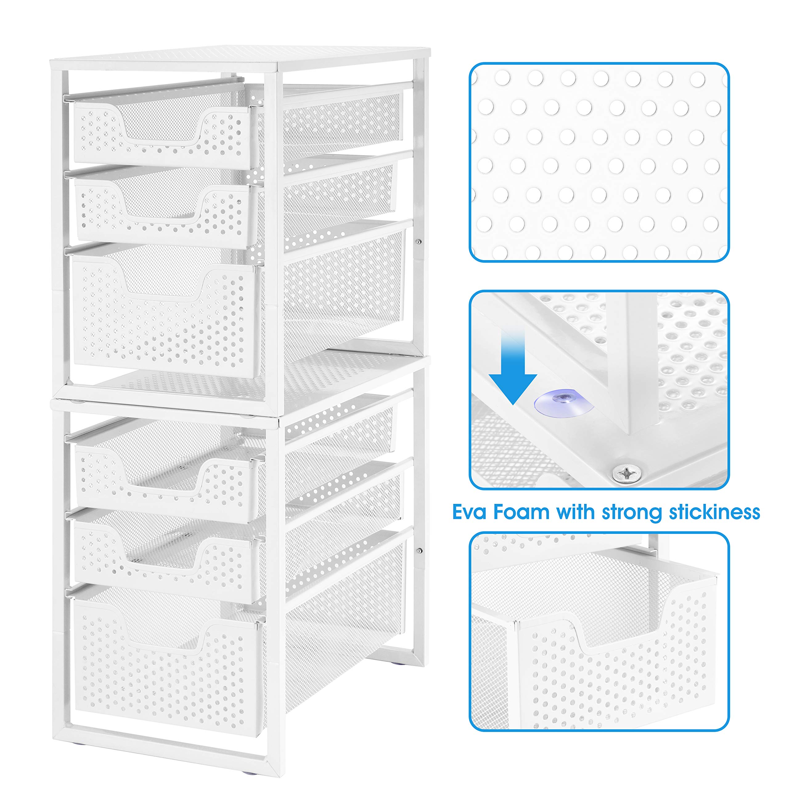 Simple Trending installed under sink around pipes for space optimization benefit