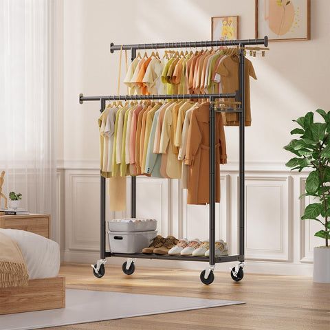 Simple Trending clothes rack used in a laundry room illustrating easy drying and accessibility
