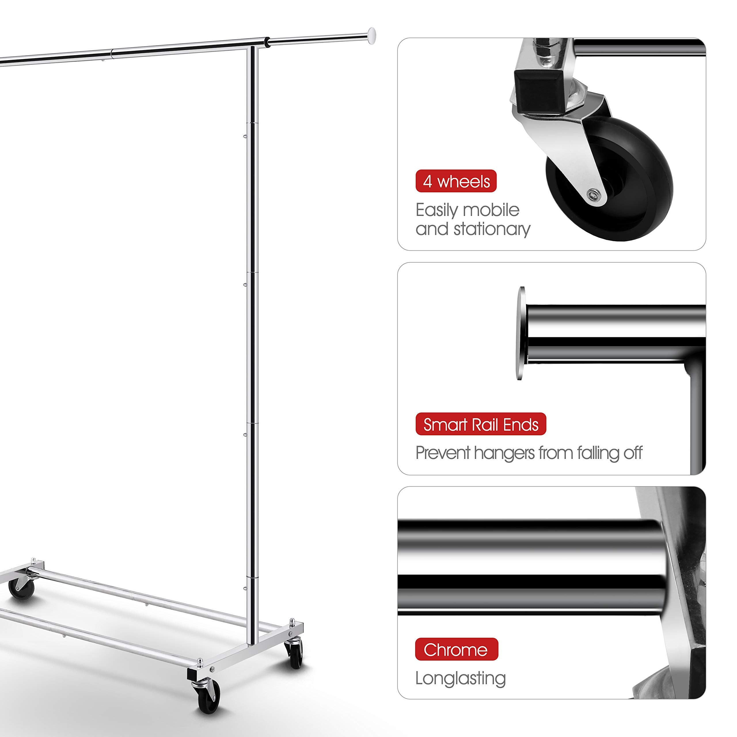 Simple Trending partially collapsed rack demonstrating space-saving versatility benefit