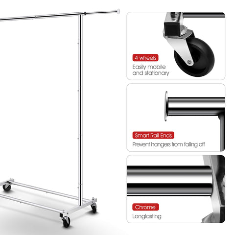 Simple Trending partially collapsed rack demonstrating space-saving versatility benefit