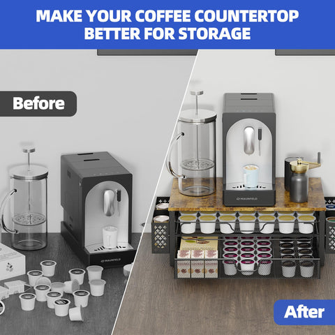 Simple Trending size comparison beside a mug illustrating compact footprint